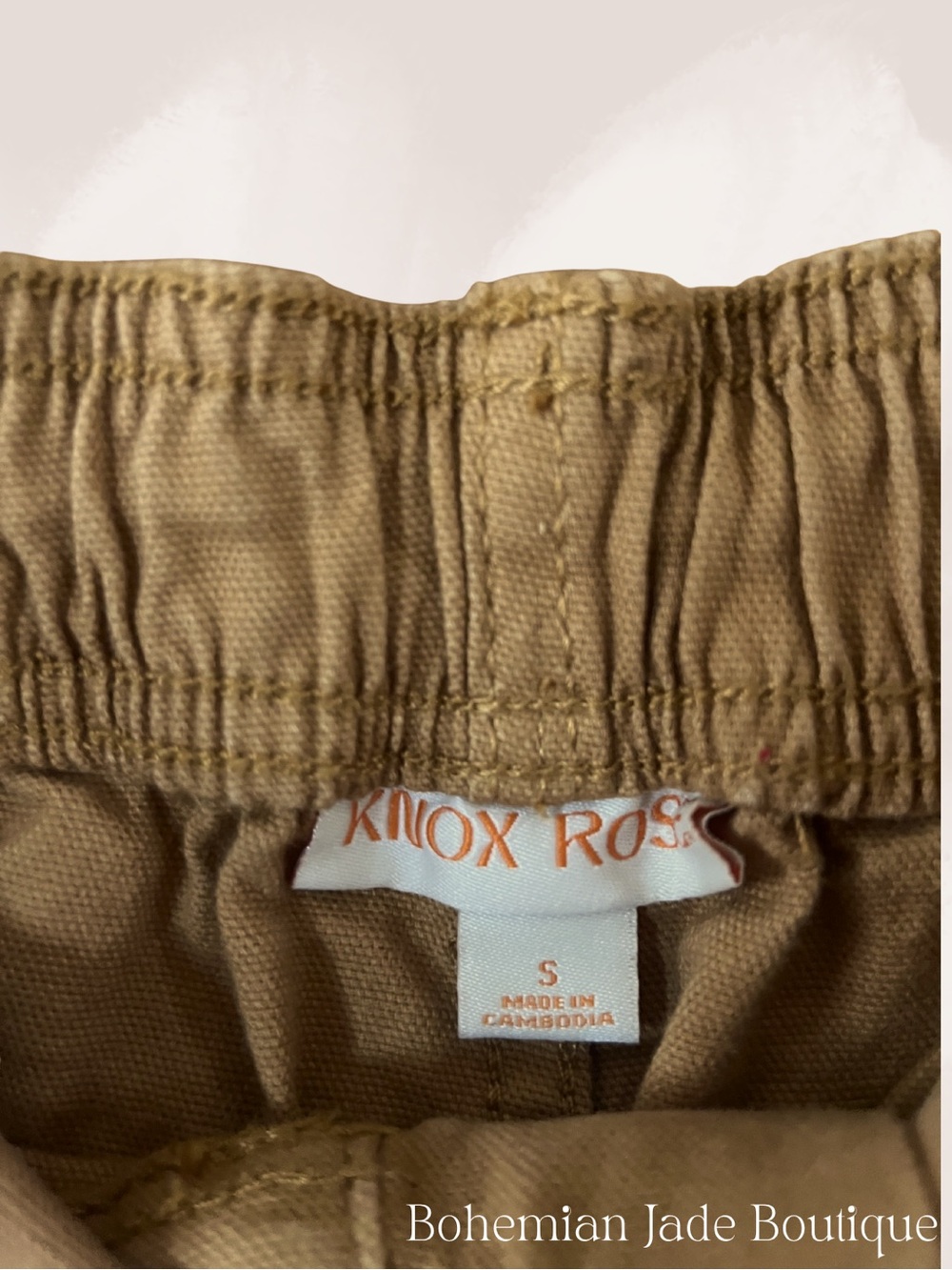 Knox Rose Utility Pants Camel Tan High Rise Straight Leg Women’s Small - Picture 4 of 5